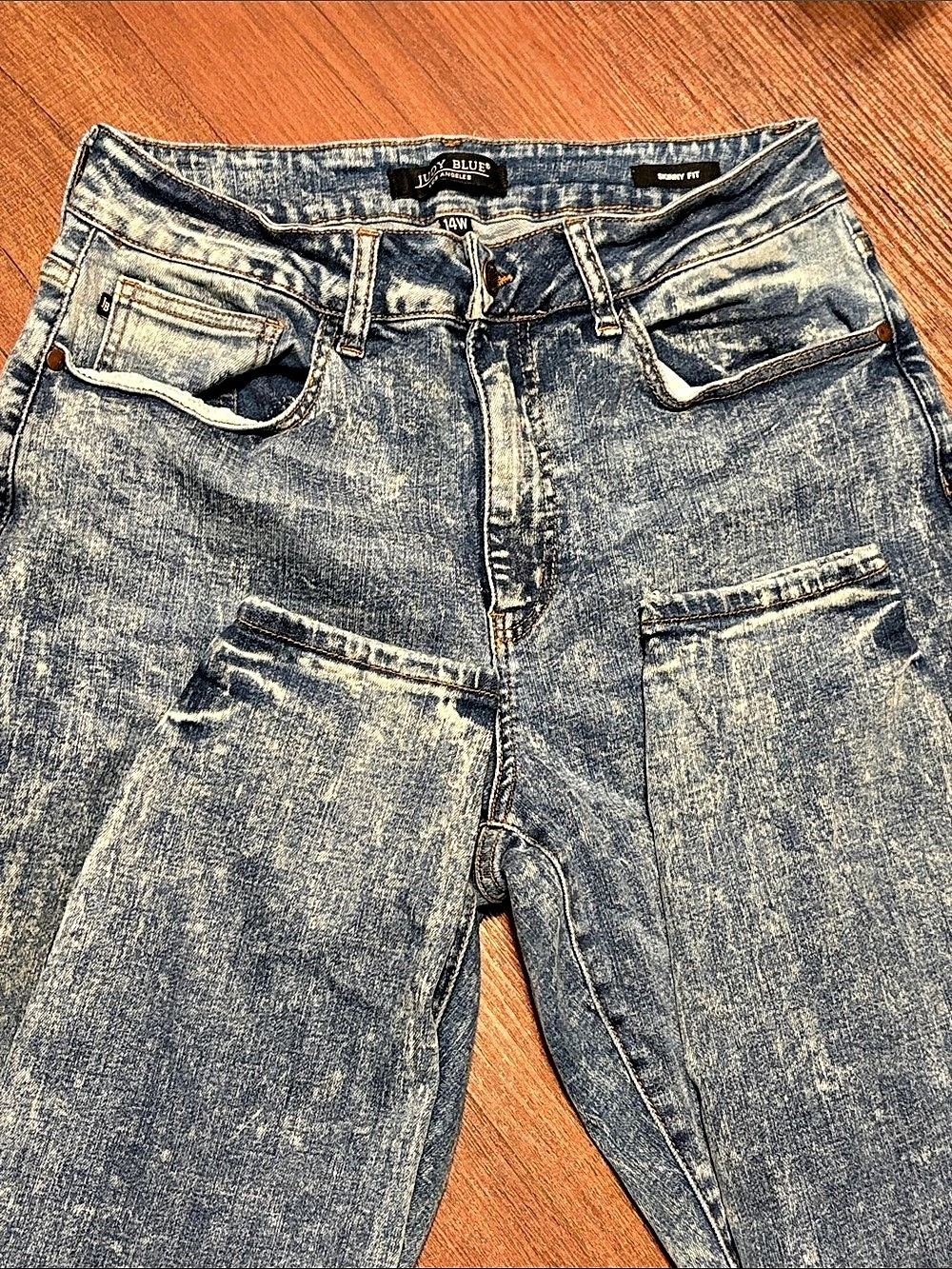 JUDY BLUE Skinny Fit Women's Skinny Jeans Waist 14W in Blue